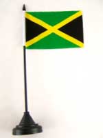 Jamaica Table Flag with Stick and Base