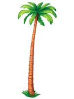 Jointed Palm Tree Printed 6ft 