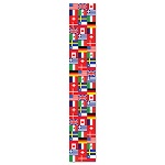 Jointed International Flag Pull Down Cutout 6'