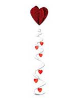 Jumbo Heart Whirl Hanging Decoration