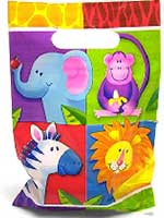 Jungle Party Loot Bags 8 Pack