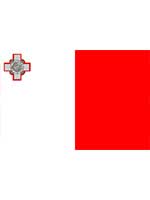 Malta Flag 5ft x 3ft With Eyelets For Hanging