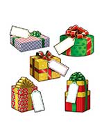 Mini Christmas Gift Cardboard Cutouts 4"-5"