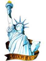 Miss Liberty Cutout 33"