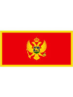 Montenegro 2006 on Flag 5ft x 3ft  With Eyelets for hanging