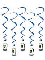 Oktoberfest Hanging Whirls - Pack of 5