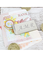 Personalised Silver Plated Money Clip