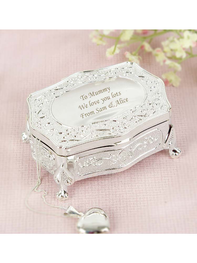 Personalised Small Antique Trinket Box