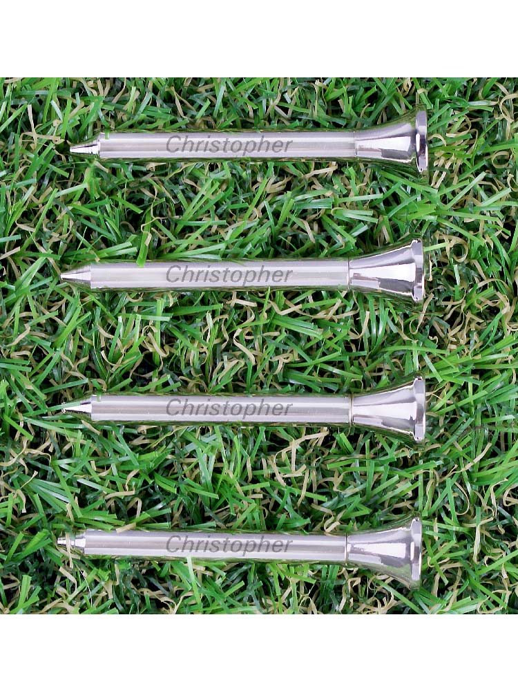 Personalised Pack of 4 Golf Tees