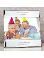 Personalised Silver Square 6x4 Photo Frame