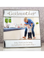 Personalised Silver Godmother Square 6x4 Photo Frame
