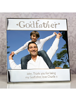 Personalised Silver Godfather Square 6x4 Photo Frame