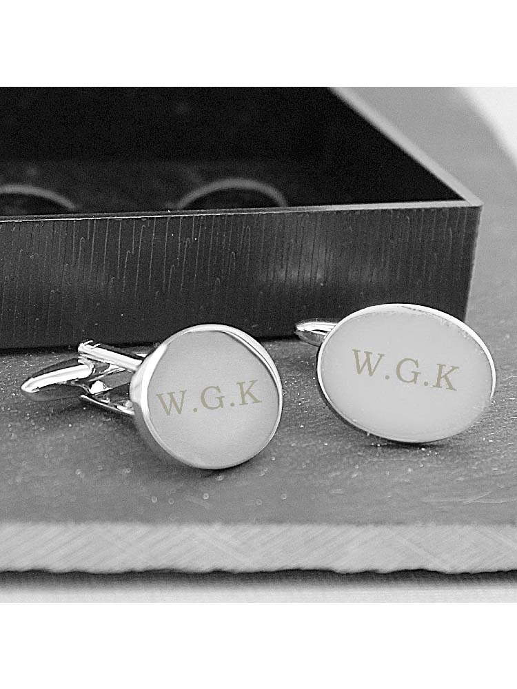 Personalised Oval Cufflinks