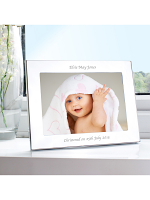 Personalised Silver 7x5 Landscape Photo Frame