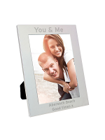 Personalised Silver 5x7 Bold Style Photo Frame