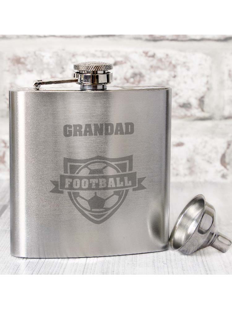 Personalised Football Hip Flask