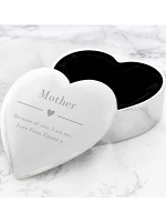 Personalised Decorative Heart Trinket Box