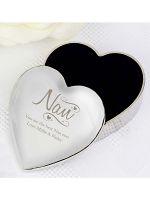 Personalised Nan Swirls & Hearts Trinket Box