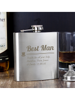 Personalised Best Man Hip Flask