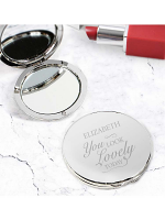 Personalised You Look Lovely Compact Mirror