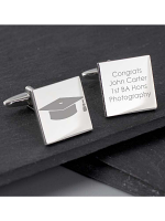 Personalised Graduation Square Cufflinks