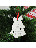 Personalised Mr & Mrs Bell Tree Decoration