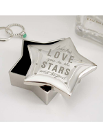 Personalised Love You To The Stars Star Trinket Box