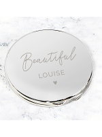 Personalised Beautiful Compact Mirror