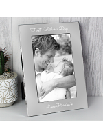 Personalised Free Text 7 x 5 Silver Photo Frame