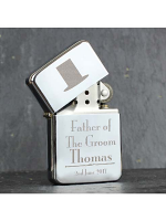 Personalised Decorative Wedding Father of the Groom Lighter