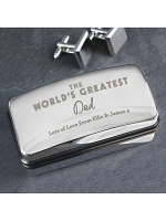 Personalised 'The World's Greatest' Cufflink Box