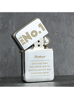 Personalised The No.1 Silver Lighter