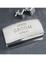 Personalised Wedding Cufflink Box