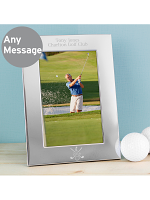Personalised Golf 6x4 Silver Photo Frame