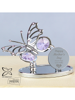 Personalised Happy Mother's Day Crystocraft Butterfly