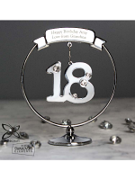 Personalised Crystocraft 18th Celebration Ornament