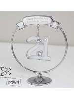 Personalised Crystocraft 21st Celebration Ornament