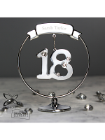 Personalised Name Only Crystocraft 18th Celebration Ornament