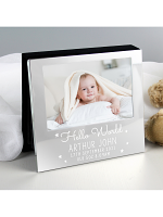 Personalised Hello World 6x4 Photo Frame Album