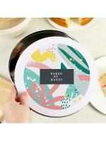 Personalised Abstract Design Cake Tin