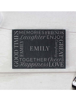 Personalised 'Together' Single Slate Coaster