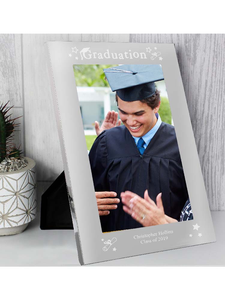 Personalised Graduation 7x5 Silver Photo Frame