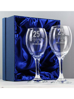 Personalised Years As... Wine Glass Set