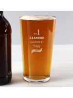 Personalised no.1 Awarded By Pint Glass