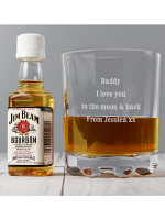 Personalised Tumbler and Jim Beam Miniature Set