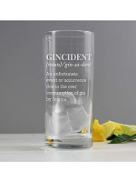 Personalised Gincident Hi Ball Glass