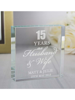 Personalised Anniversary Large Crystal Token