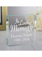 Personalised ""In Loving Memory""  Large Crystal Token