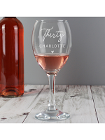 Personalised Big Age Wine Glass