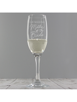 Personalised Mother of the Bride Flute Glass